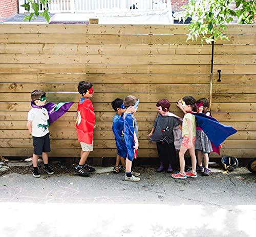 KARAZZO Superhero Capes Set and Wristbands Kids Costumes Halloween Christmas Cosplay Dress Up Gift for Boys Girls(8PCS)