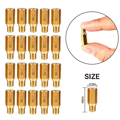 30pcs Main Jets &10Pcs Slow Jets Pilot Cleaner Tool Kit Fits for PWK CVK PE Keihin OKO Carb KOSO Polini KO SCL-2018090002-ZH-T-01 SCL-2018090002-ZH-T-02 SCL-2018090001-ZH-T-01 SCL-2018090003-ZH-T-01