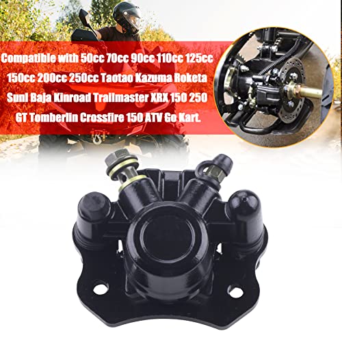 MWMNUN Chinese Rear Brake Caliper for ATV Coolster Taotao Kazuma Roketa Sunl Baja Kinroad 50cc 70cc 90cc 110cc 125cc 150cc 200cc Four Wheeler Trailmaster XRX 150 250 GT Tomberlin Crossfire