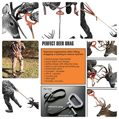 MULTUS: Deer Drag & Harness; Every Way to Drag a Deer in ONE Product Fast & Easy! Hunting Gear Hunting accessory for deer hunter