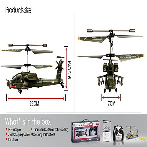 Syma S109G 3.5 Channel RC Helicopter with Gyro Sold by TM USA
