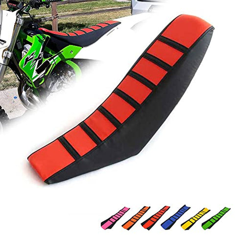 JFG RACING Red Universal Gripper Soft Seat Cover for All Bike Dirt Motorcycle