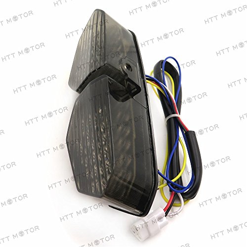 HTTMT MT178- Taillight Integrated Turn Signals Compatible with YZF R6 03-05 XTZ1200 12-14 Smoke