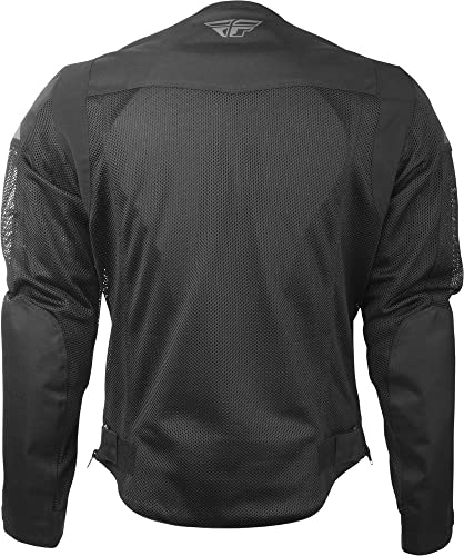 Fly Racing Flux Air Mesh Jacket (Black, Large)