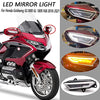Suitable for Honda Goldwing Gold Wing GL1800 GL 1800 F6B 2018-2020 motorcycle LED front side mirror turn signal indicator motorcycle accessories LED light, transparent