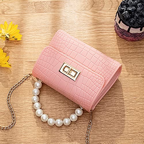 Little Girls Crossbody Purses Toddler Handbag Mini Casual Messenger Shoulder Bag for Kids (Pink)