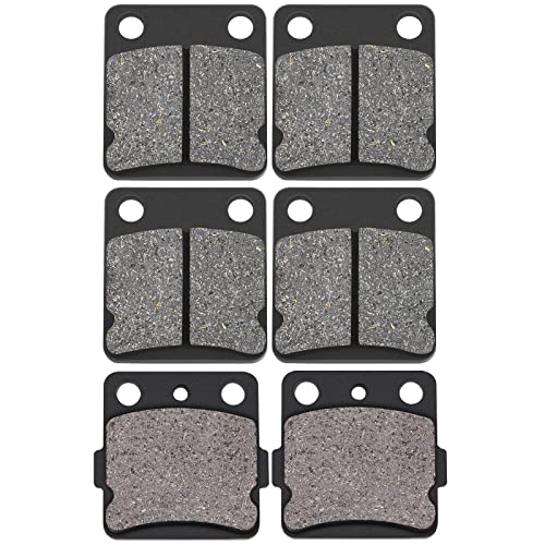 AHL Semi-metallic Brake Pads Set for Yamaha YFM350 Warrior 1989-2004 YFM350 Wolverine 1995-2005 BANSHEE 350 YFZ350 YFZ 350 1988-2009 YFS200 Blaster 2003-2006