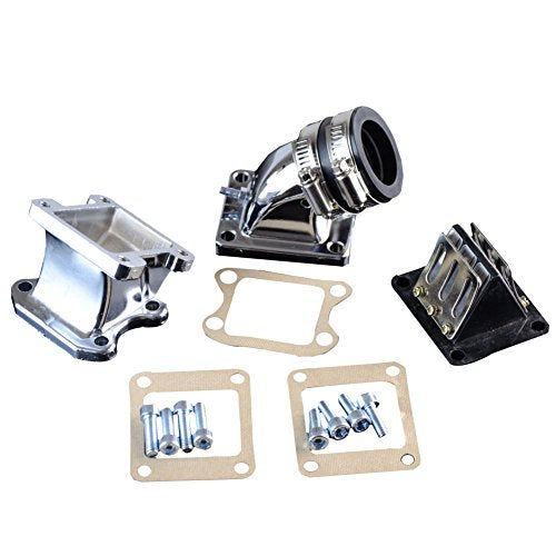 GOOFIT 32mm Intake Manifold Pipe Adapter Gasket Set Replacement for 2 Stroke DIO 50 ZX SE50 SK50 SA50 Elite Scooter