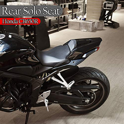 Safuotn Motorcycle CB650R CBR650R Rear Seat Cowl Cover Passenger Pillion Cowl Solo Seat Cover Tail Section Fairing for Ho-n-da CB 650R CBR 650R 2019 2020 CBR650 R Accessories (Carbon fiber look)