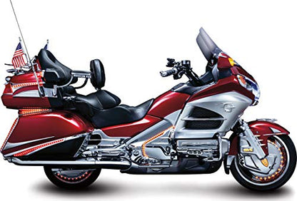 Kuryakyn 8991 Motorcycle Accessory: Swing-Out Padded Passenger Armrests with Drink/Cup Holder for 2001-17 Honda Gold Wing GL1800 Motorcycles, Chrome