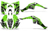 Wholesale Decals ATV Graphics kit Sticker Decal Compatible with Yamaha Raptor 350 2004-2014 - Reaper V2 Green