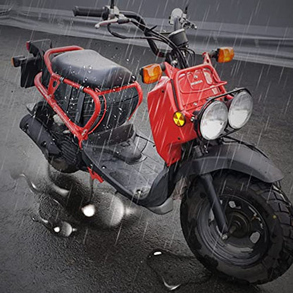Sresk Ruckus Storage Accessories, Under Seat Storage Bag for Ruckus AKA Zoomer 2010-2022 Scooters Water and Tear Resistant 1680D Nylon with Shoulder Straps Luggage Saddle Bag (Red Piping)
