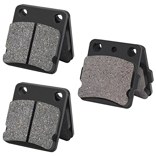 AHL Semi-metallic Brake Pads Set for Yamaha YFM350 Warrior 1989-2004 YFM350 Wolverine 1995-2005 BANSHEE 350 YFZ350 YFZ 350 1988-2009 YFS200 Blaster 2003-2006