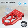 NICECNC Red Brake Lever Pedal Extender and Chain Roller Tensioner with Spring Compatible with Yamaha YFZ450R 2009-2023
