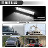 Motoforti Universal LED Light Bar, Flood Spot Combo Driving Working Fog Lights, for Car Rack Bumper, for Off-road Pickup Trucks, 7 Inch 20 LED 60W 12-24V, Aluminium, Black
