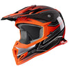 GLX GX23 Dirt Bike Off-Road Motocross ATV Motorcycle Full Face Helmet for Men Women, DOT Approved (Sear Orange, Large)