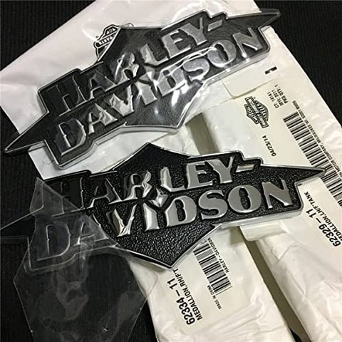 Gas Fuel Tank Nameplates Emblems Badges Medallions Logo Decals For Harley Davidson Softail Touring Chrome