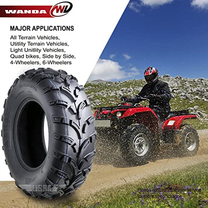 Set of 2 New WANDA ATV/UTV Tires 25x8-12 /6PR P373 - 10243 …