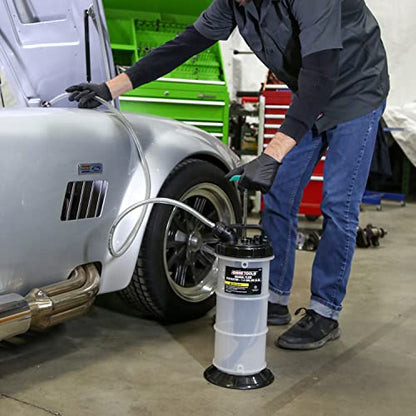 OEMTOOLS 24389 5.6 Quarts (1.4 Gallons) Manual Fluid Extractor, Fluid Extractor Pump, Oil Extractor Vacuum, Auto Oil Extractor