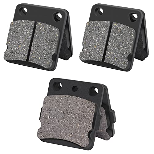 AHL Semi-metallic Brake Pads Set for Yamaha YFM350 Warrior 1989-2004 YFM350 Wolverine 1995-2005 BANSHEE 350 YFZ350 YFZ 350 1988-2009 YFS200 Blaster 2003-2006