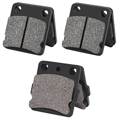 AHL Semi-metallic Brake Pads Set for Yamaha YFM350 Warrior 1989-2004 YFM350 Wolverine 1995-2005 BANSHEE 350 YFZ350 YFZ 350 1988-2009 YFS200 Blaster 2003-2006