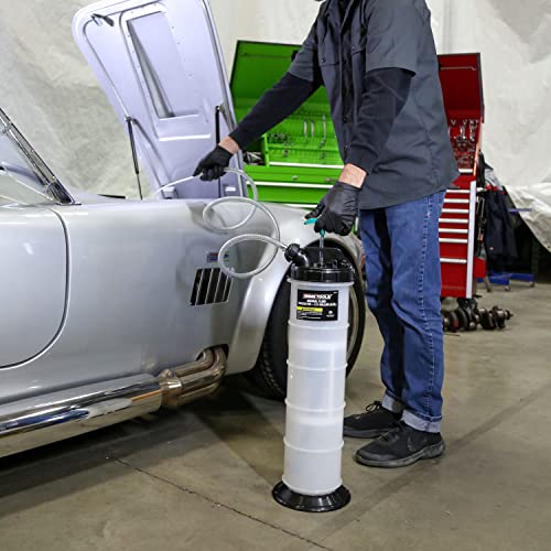 OEMTOOLS 24397 10 Quarts (2.5 Gallons) Manual Fluid Extractor, Oil Extractor Pump, Transmission Fluid Pump, Oversized Handle Manual Oil Pump Extractor