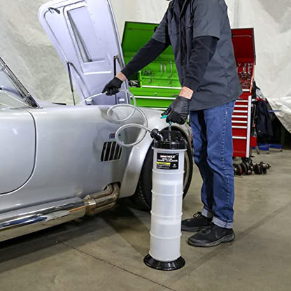 OEMTOOLS 24397 10 Quarts (2.5 Gallons) Manual Fluid Extractor, Oil Extractor Pump, Transmission Fluid Pump, Oversized Handle Manual Oil Pump Extractor