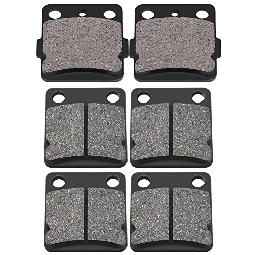 AHL Semi-metallic Brake Pads Set for Yamaha YFM350 Warrior 1989-2004 YFM350 Wolverine 1995-2005 BANSHEE 350 YFZ350 YFZ 350 1988-2009 YFS200 Blaster 2003-2006