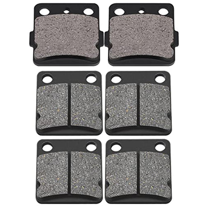 AHL Semi-metallic Brake Pads Set for Yamaha YFM350 Warrior 1989-2004 YFM350 Wolverine 1995-2005 BANSHEE 350 YFZ350 YFZ 350 1988-2009 YFS200 Blaster 2003-2006