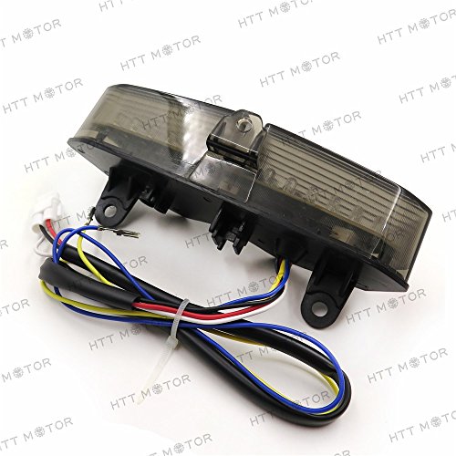 HTTMT MT178- Taillight Integrated Turn Signals Compatible with YZF R6 03-05 XTZ1200 12-14 Smoke