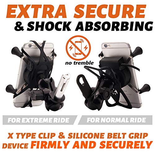 Motorcycles Phone Mount with Charger Grip Mobile Phone Holder GPS Navigation Bracket for BMW S1000RR Suzuki GSX 1300R Hayabusa GSX-R 600 750 1000 Yamaha YZF Kawasaki Ninja Honda CBR New