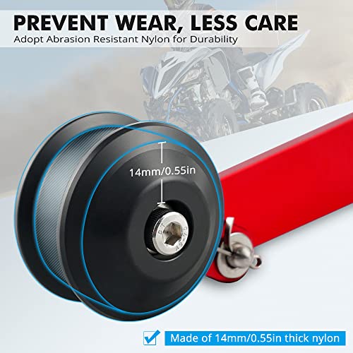 NICECNC Red Drive Chain Tensioner Guide Roller Slider Compatible with Yamaha Raptor 700 2013-2023 2022 2021 2020 2019 2018 2017 2016, Raptor 700R 2013-2023 2022 2021 2020 2019 2018 2017