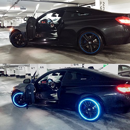 customTAYLOR33 (All Vehicles Blue High Intensity Grade Reflective Copyrighted Safety Rim Tapes (Must Select Your Rim Size), 17" (Rim Size for Most SportsBikes)