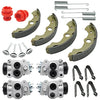 Front Brake Wheel Cylinders Shoes Kit for Honda Rancher 350 400 TRX350 TRX400 2004-2007 (Left&Right), OEM# 45330-HN2-006 45350-HN5-N01 06450-HN5-671