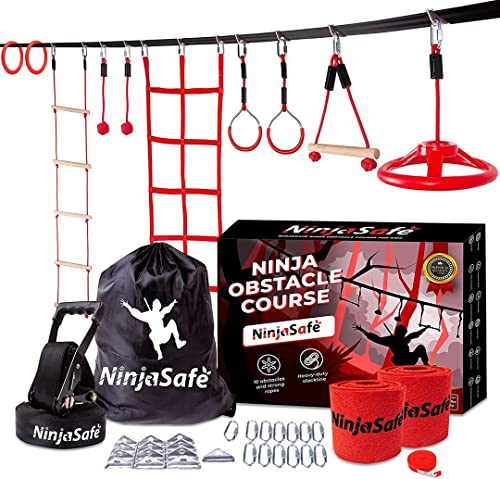 Ninja Obstacle Course for Kids Backyard 10 Durable Obstacles and