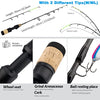 QualyQualy Ice Fishing Rod Reel Combo Complete Set Ice Fishing Gear with Backpack Seat Ice Cleats Ice Fishing Jigs Line Full Ice Fishing Kit