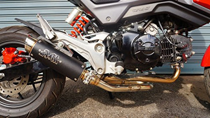 ZoOM Exhaust GROM 125 MSX 125SF 2013-2019 Full System Low Mount Black SLZ