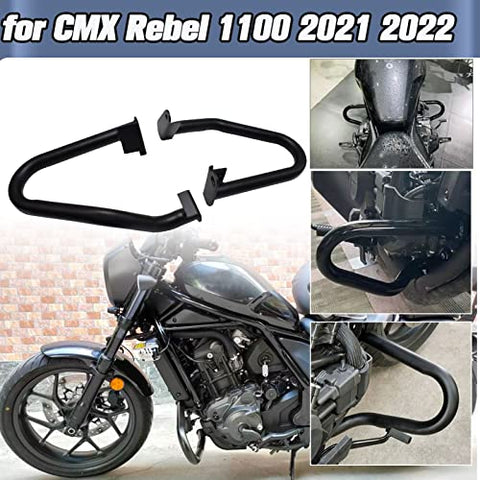 Midimttop Motorcycle Crash Bar Engine Guard Frame Protection Bumper Protector Compatible with H-onda Rebel CMX 1100 Rebel 1100 CMX1100 Accessories 2021 2022