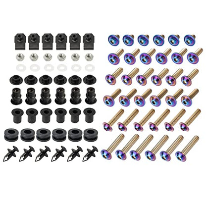 SPORT FAIRING Universal Fairing Bolt Kit M5 M6 Stainless Steel Motorcycle Screws Fasteners Fit for Kawasaki Suzuki Honda Yamaha