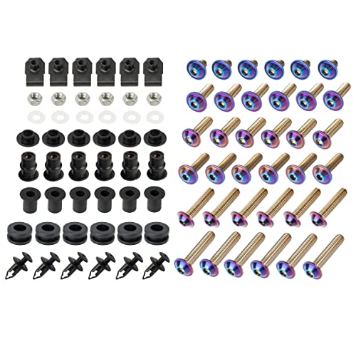 SPORT FAIRING Universal Fairing Bolt Kit M5 M6 Stainless Steel Motorcycle Screws Fasteners Fit for Kawasaki Suzuki Honda Yamaha