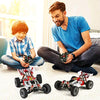 Remote Control Car,60+ KMH 1:14 Scale WLtoys 144001 Fast RC Cars for Adults Kids,4WD Off Road Buggy Racing Car with 2 Batteries Gifts for Boys (Red)