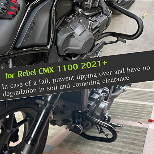 Midimttop Motorcycle Crash Bar Engine Guard Frame Protection Bumper Protector Compatible with H-onda Rebel CMX 1100 Rebel 1100 CMX1100 Accessories 2021 2022