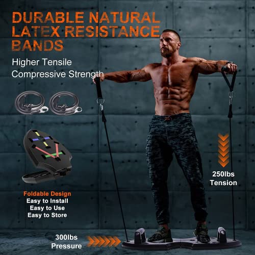 LALAHIGH Push Up Board, Upgraded 15 in 1 Push Up Bar, Premium ABS Pushup Stands w/ Drawstring Bag, Professional Pushup System for Chest, Tricep, Back, & Abs Workout, Portable Home Strength Training Equipment