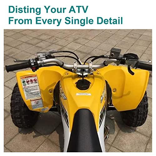 For Yamaha Stickers Warning Decals Labels with Bolts Kit Aluminum Backing Plates ATV Accessories Parts fit for Banshe,YFZ450R efi, Raptor 700, Raptor 660, YFZ450 carb model, Warrior 350, Blaster 200