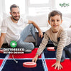 SWOOC Games - 2-in-1 Vintage Giant Checkers & Tic Tac Toe Game with Mat ( 4ft x 4ft ) - 100% Machine-Washable Canvas with 5" Big Foam Discs - Yard Size Indoor and Outdoor Games for The Whole Family