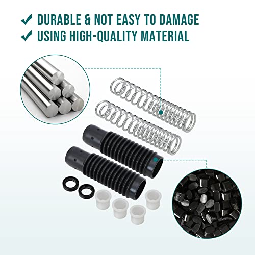 Motoparty Front Fork Rebuild Kit for Honda CT70 Trail70 1972-1979 CL70 SS50 All Model Great Replacement for Fork Boot and Spring Seal Nylon Cover Rebuild Kit
