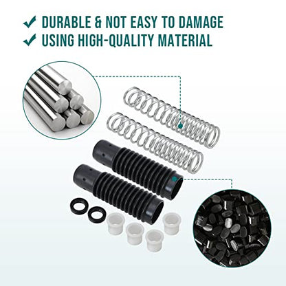 Motoparty Front Fork Rebuild Kit for Honda CT70 Trail70 1972-1979 CL70 SS50 All Model Great Replacement for Fork Boot and Spring Seal Nylon Cover Rebuild Kit