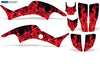Wholesale Decals ATV Graphics kit Sticker Decal Compatible with Honda TRX 400EX 1999-2007 - Flames Red