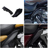 Black Mid Frame Air Heat Deflectors Trim Left Right Set Compatible for Harley Touring and Trike Models 2009-2016 (Black)