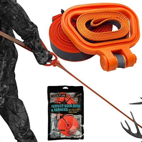 MULTUS: Deer Drag & Harness; Every Way to Drag a Deer in ONE Product Fast & Easy! Hunting Gear Hunting accessory for deer hunter